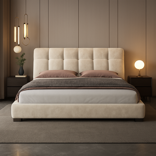 Velvet Upholstered Bed Frame