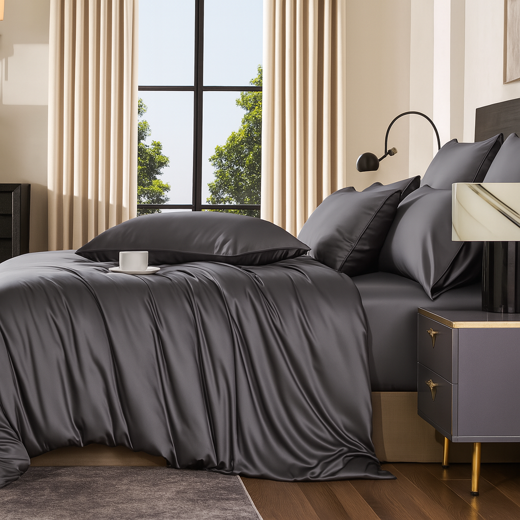 Premium Silk Duvet Cover Set