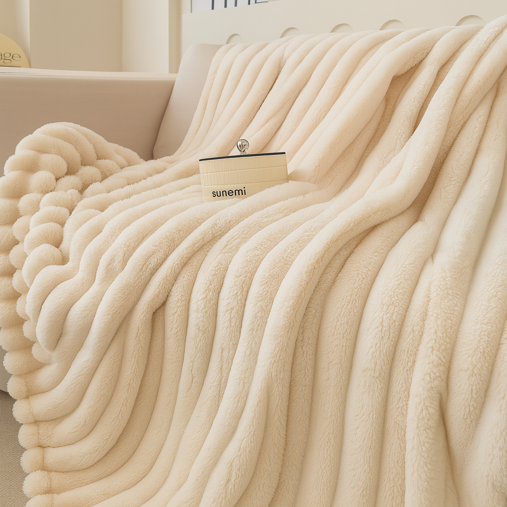 Winter Sherpa Faux-Fur Blanket Throw