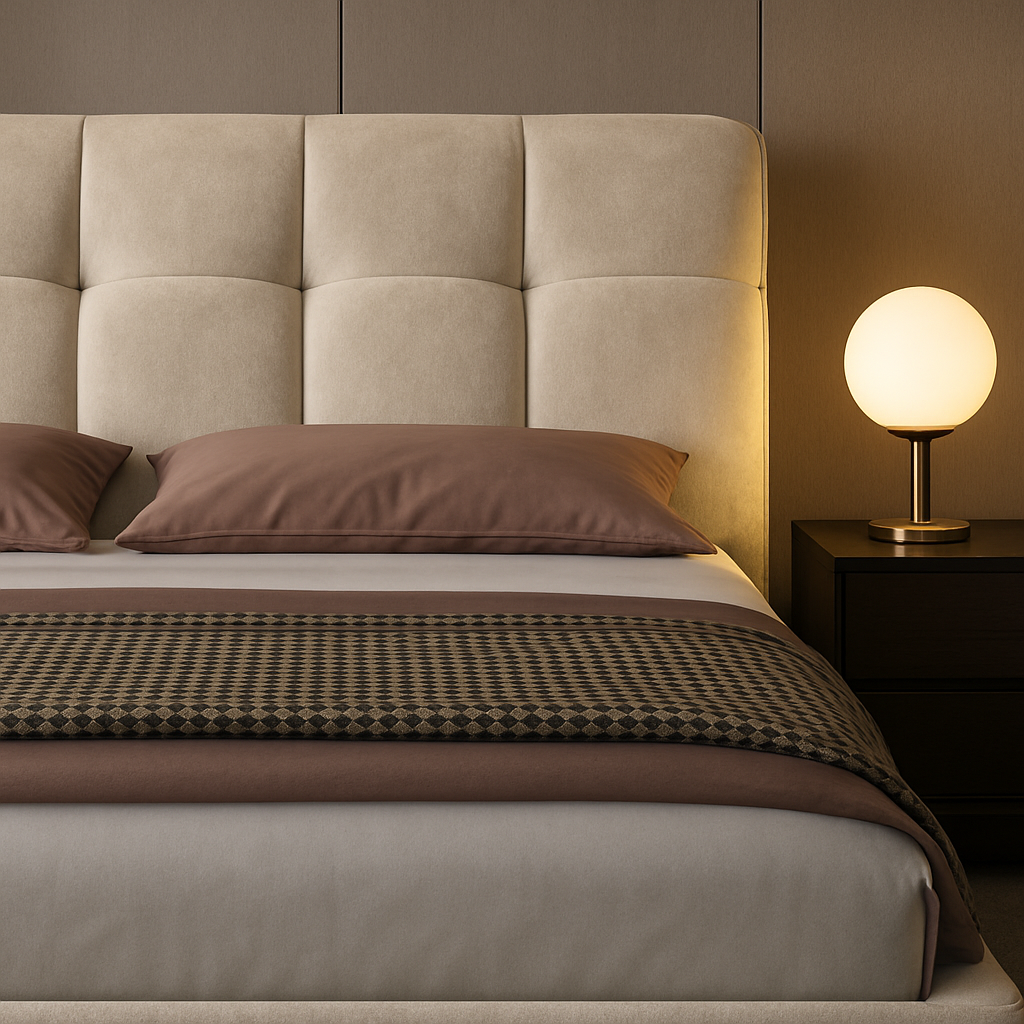 Velvet Upholstered Bed Frame