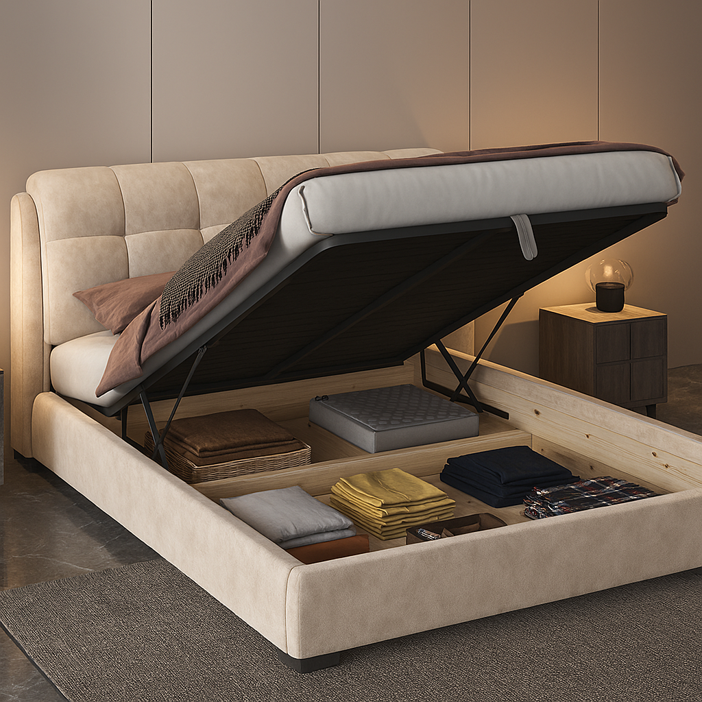 Velvet Upholstered Bed Frame