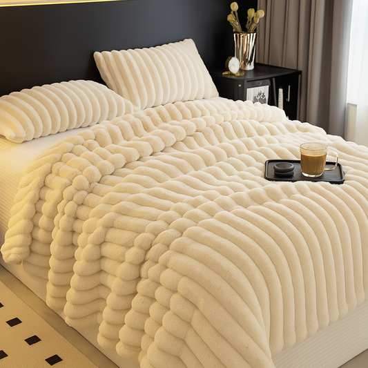 Winter Sherpa Faux-Fur Blanket Throw