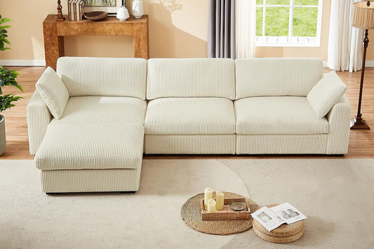 Solenne Corduroy Modular Sectional Sofa